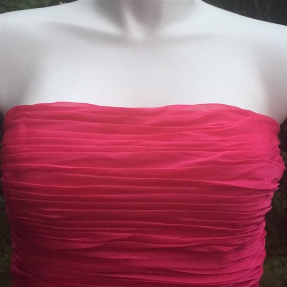 Monique Lhuillier ruched dress size 14 - Picture 3 of 7